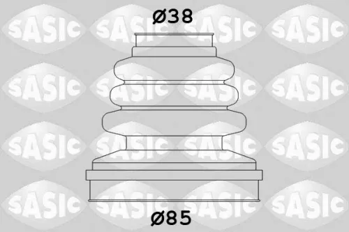 Balgset, aandrijfas SASIC 2873803)