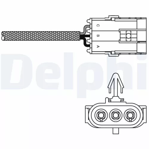Oxygen Sensor DELPHI ES10995-12B1)
