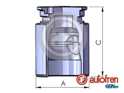 Piston, brake caliper AUTOFREN SEINSA D025221)
