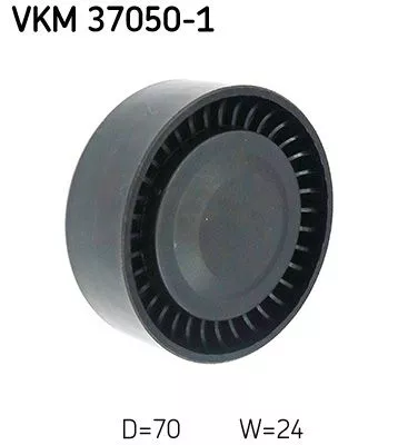 Ombuigings-/geleidingspoelie, V-geribbelde riem SKF VKM 37050-1)