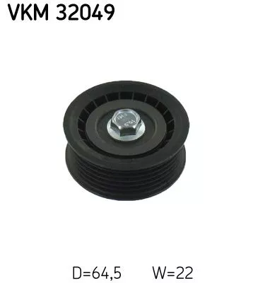 Ombuigings-/geleidingspoelie, V-geribbelde riem SKF VKM 32049)