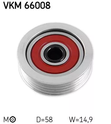 Riemspanner, V-geribbelde riem SKF VKM 66008)