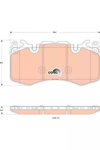 Remblokkenset, schijfrem TRW GDB1834)