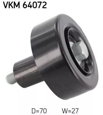 Ombuigings-/geleidingspoelie, V-geribbelde riem SKF VKM 64072)