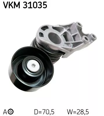 Riemspanner, V-geribbelde riem SKF VKM 31035)