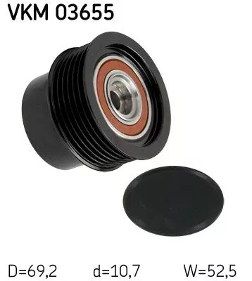 Vrijloopkoppeling van de dynamo SKF VKM 03655)