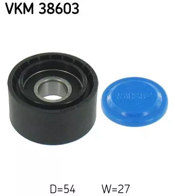 Ombuigings-/geleidingspoelie, V-geribbelde riem SKF VKM 38603)