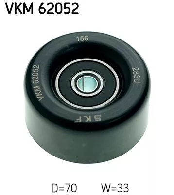 Ombuigings-/geleidingspoelie, V-geribbelde riem SKF VKM 62052)