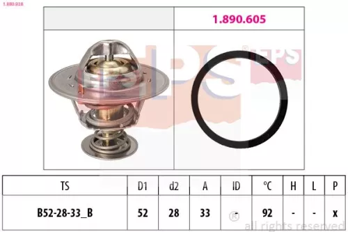 Thermostaat, koelvloeistof EPS 1.880.928)