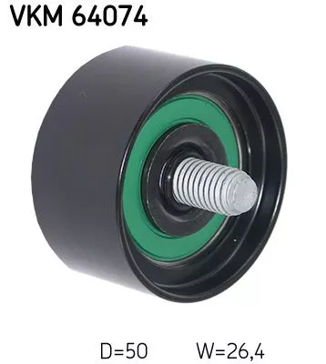 Ombuigings-/geleidingspoelie, V-geribbelde riem SKF VKM 64074)