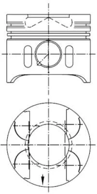 Zuiger KOLBENSCHMIDT 41014600)