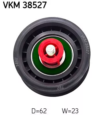 Ombuigings-/geleidingspoelie, V-geribbelde riem SKF VKM 38527)