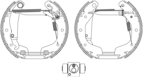 Brake Shoe Set TEXTAR 84058200)