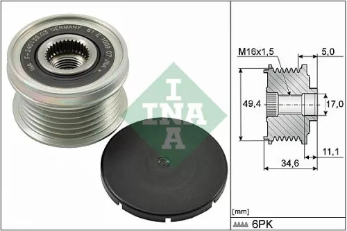 Alternator Freewheel Clutch Schaeffler INA 535 0155 10)
