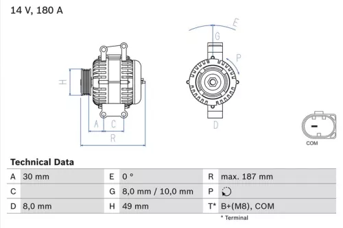 Dynamo BOSCH 0 986 048 820)