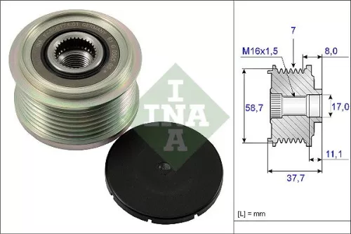 Alternator Freewheel Clutch Schaeffler INA 535 0128 10)