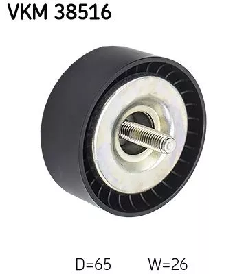 Ombuigings-/geleidingspoelie, V-geribbelde riem SKF VKM 38516)