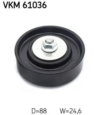 Ombuigings-/geleidingspoelie, V-geribbelde riem SKF VKM 61036)