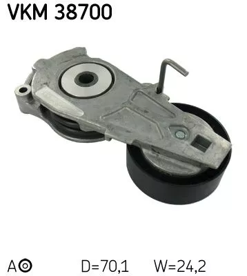 Riemspanner, V-geribbelde riem SKF VKM 38700)