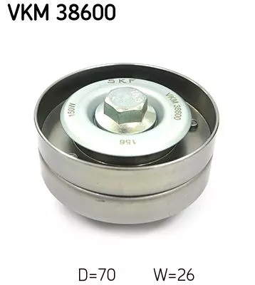 Ombuigings-/geleidingspoelie, V-geribbelde riem SKF VKM 38600)