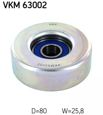 Ombuigings-/geleidingspoelie, V-geribbelde riem SKF VKM 63002)