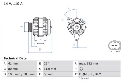 Dynamo BOSCH 0 986 082 320)