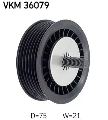 Ombuigings-/geleidingspoelie, V-geribbelde riem SKF VKM 36079)