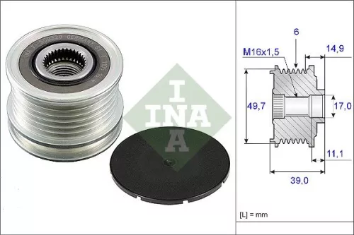 Alternator Freewheel Clutch Schaeffler INA 535 0050 10)