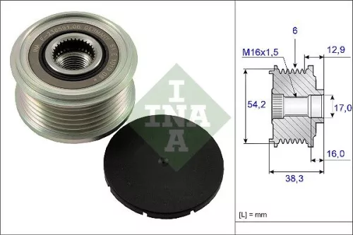 Alternator Freewheel Clutch Schaeffler INA 535 0062 10)