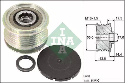 Alternator Freewheel Clutch Schaeffler INA 535 0105 10)
