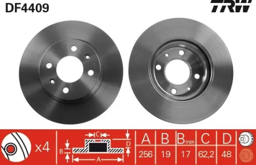 Brake Disc TRW DF4409)