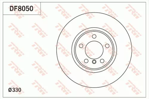 Remschijf TRW DF8050)