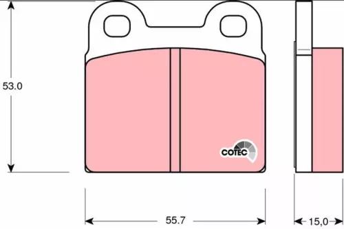 Brake Pad Set, disc brake TRW GDB102)