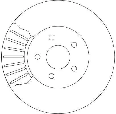 Remschijf TRW DF4147)