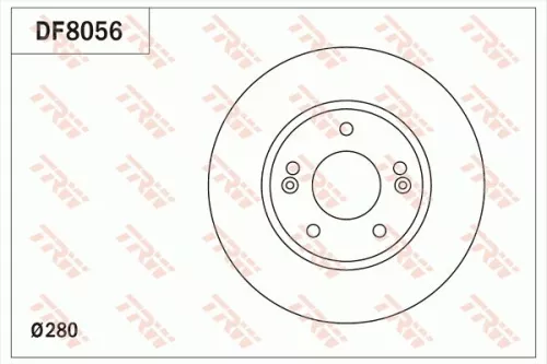 Remschijf TRW DF8056)