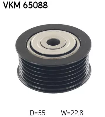 Ombuigings-/geleidingspoelie, V-geribbelde riem SKF VKM 65088)
