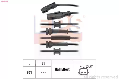 Sensor, wielsnelheid EPS 1.960.169)