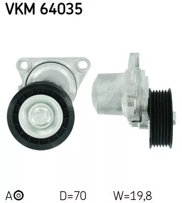 Riemspanner, V-geribbelde riem SKF VKM 64035)