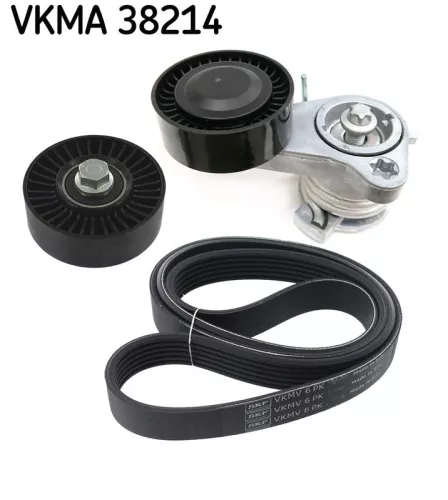V-geribbelde riemset SKF VKMA 38214)