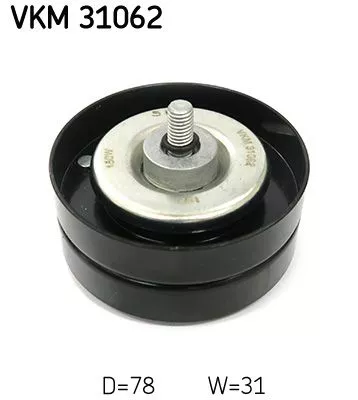 Ombuigings-/geleidingspoelie, V-geribbelde riem SKF VKM 31062)