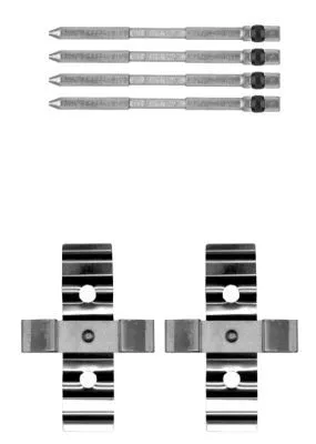 Accessoirekit, schijfremblokken TEXTAR 82518000)