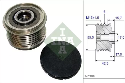 Vrijloopkoppeling van de dynamo Schaeffler INA 535 0154 10)