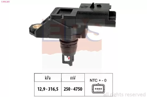 Luchtdruksensor, hoogteaanpassing EPS 1.993.261)