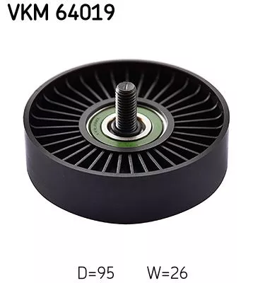 Ombuigings-/geleidingspoelie, V-geribbelde riem SKF VKM 64019)