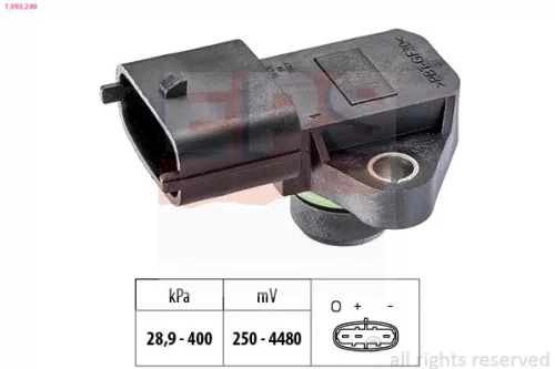 Luchtdruksensor, hoogteaanpassing EPS 1.993.249)