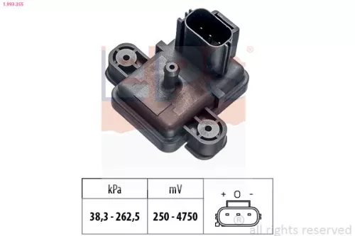 Luchtdruksensor, hoogteaanpassing EPS 1.993.355)