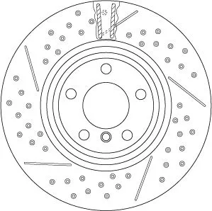 Remschijf TRW DF6606S)