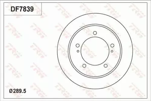 Remschijf TRW DF7839)