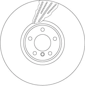 Remschijf TRW DF6618S)
