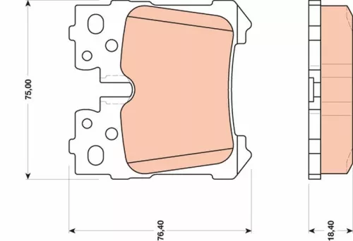 Remblokkenset, schijfrem TRW GDB3475)